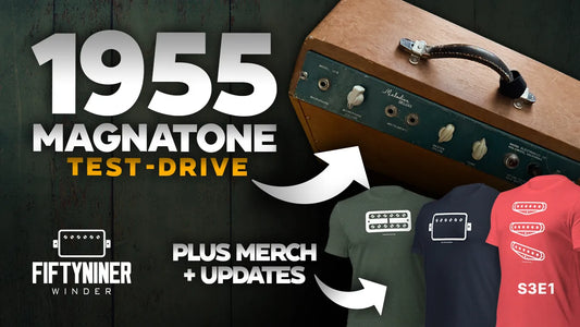 Updates, Merch, and we test-drive a 1955 Magnatone amp!